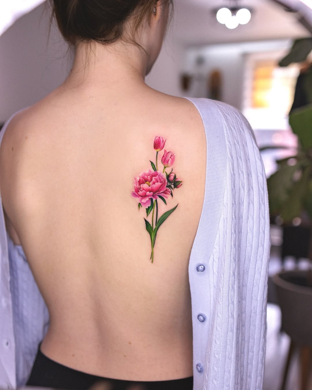 27 November Birth Flower Tattoo 2025 Ideas Featuring Chrysanthemums, Peony, Fine Line Designs