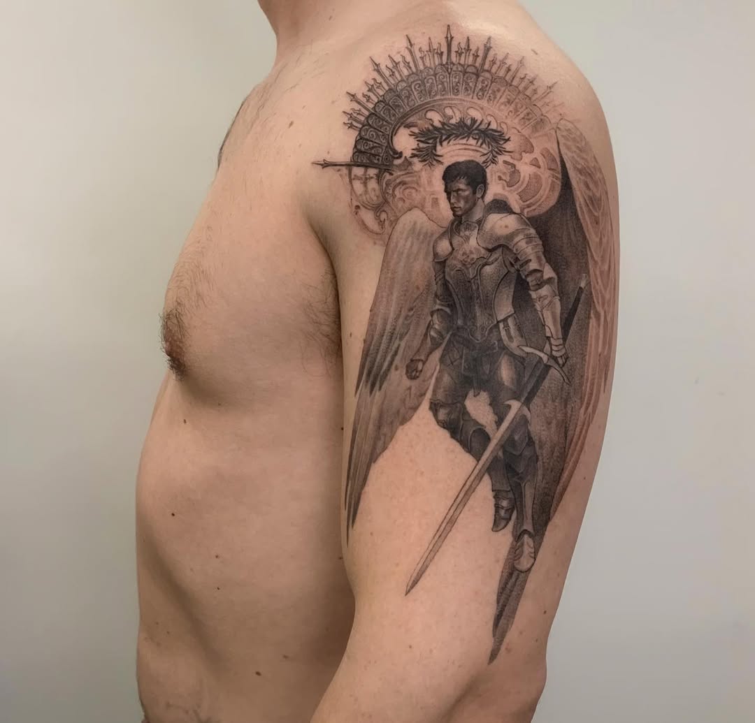 28 Guardian Angel Tattoo 2025 Designs for Men and Women – Small Meaningful Art Styles