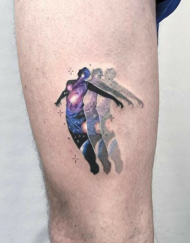 27 Galaxy Tattoo Ideas with Sleeve Designs, Black and Grey, and Cosmic ...