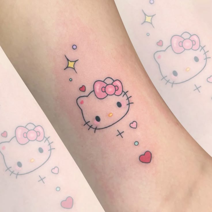 Hello Kitty Tattoo 29 Ideas 2025 for Women, Men &#038; Couples – Sleeve, Fine Line, Y2K, Cien Pies &#038; More