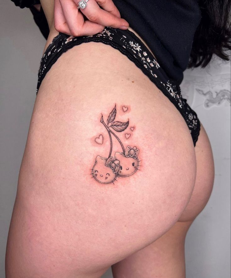 Hello Kitty Tattoo 29 Ideas 2025 for Women, Men &#038; Couples – Sleeve, Fine Line, Y2K, Cien Pies &#038; More