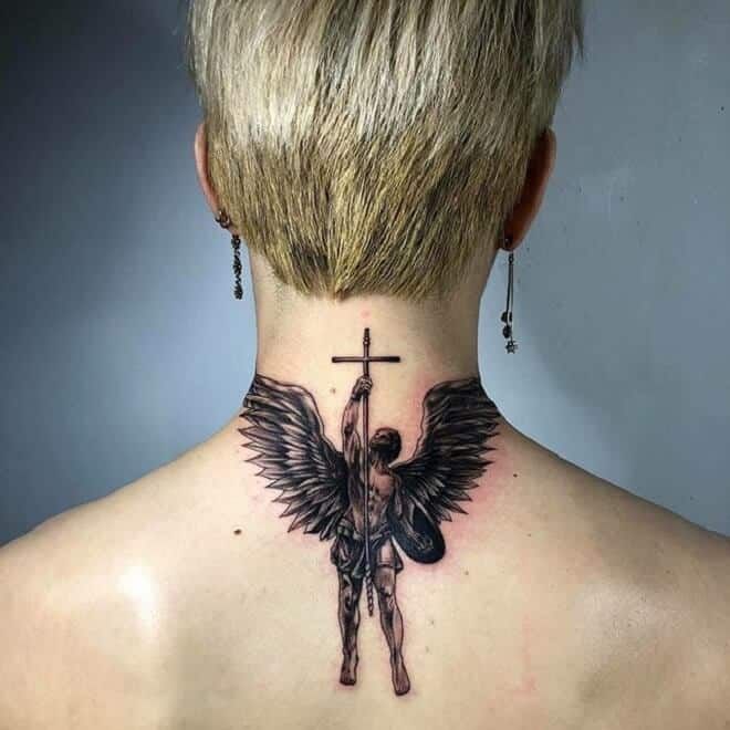 28 Archangel Michael Tattoo Designs for Men and Women – Realism, Sleeve, and Geometric Ideas