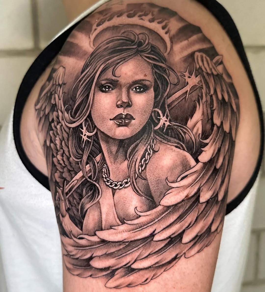 28 Guardian Angel Tattoo 2025 Designs for Men and Women – Small Meaningful Art Styles