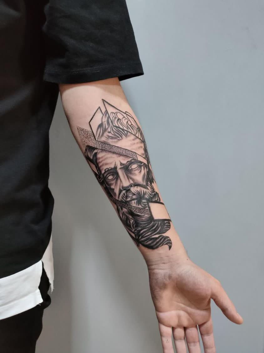 26 Zeus Tattoo Ideas 2025 for Sleeve, Forearm, and Full Back Designs with Greek Gods Mythology