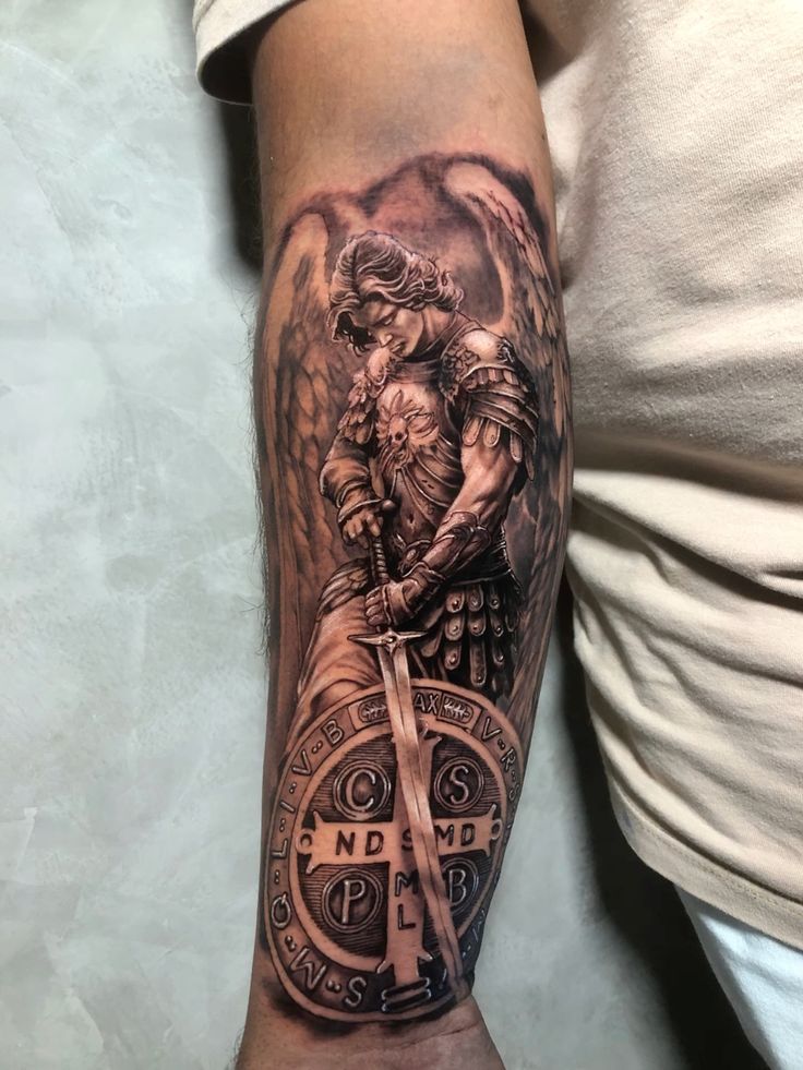 28 Archangel Michael Tattoo Designs for Men and Women – Realism, Sleeve, and Geometric Ideas