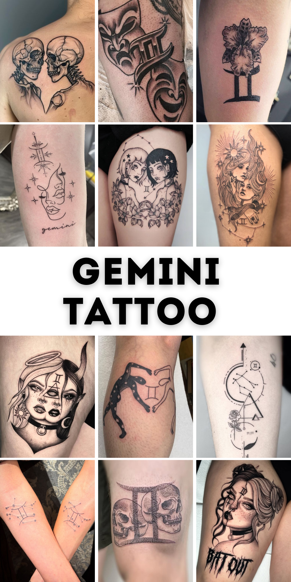 30 Gemini Tattoo Designs Full of Meaning and Style