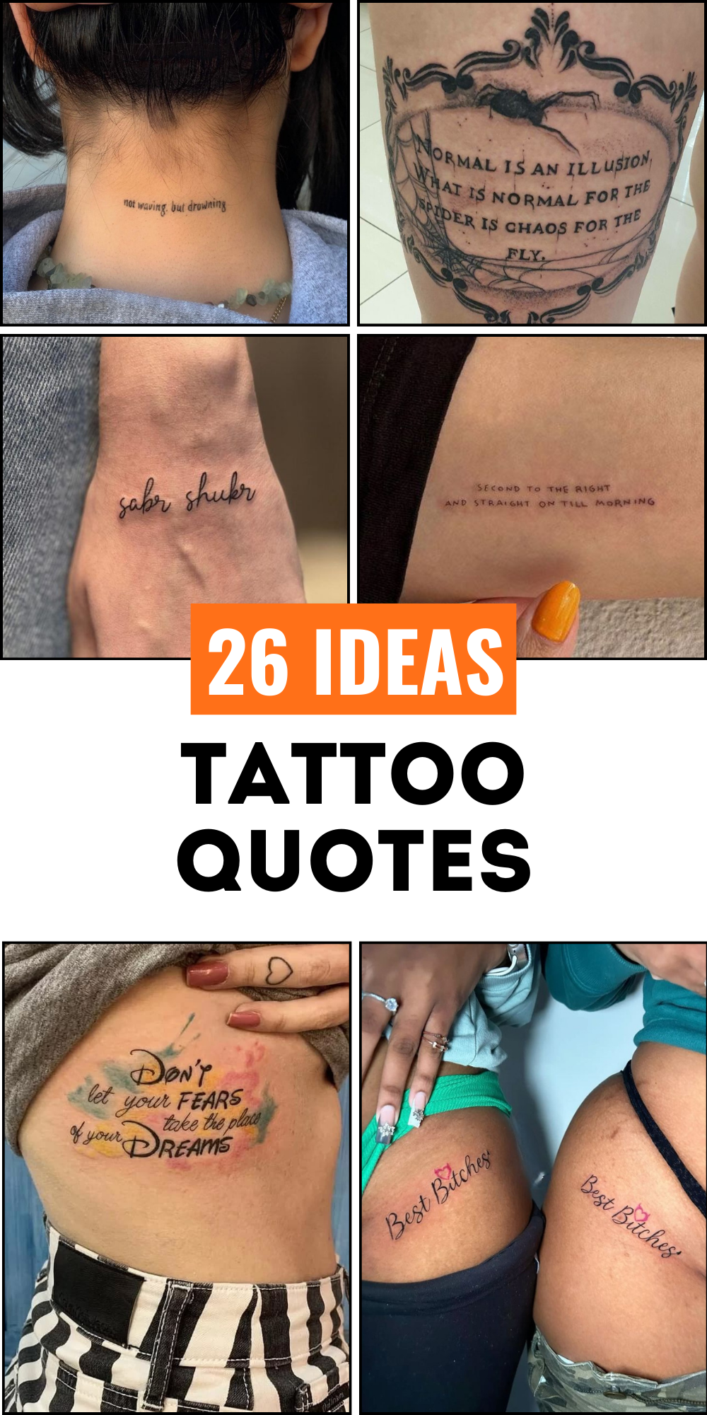 26 Tattoo Quotes for Women and Men About Strength, Life, and Meaningful Ideas