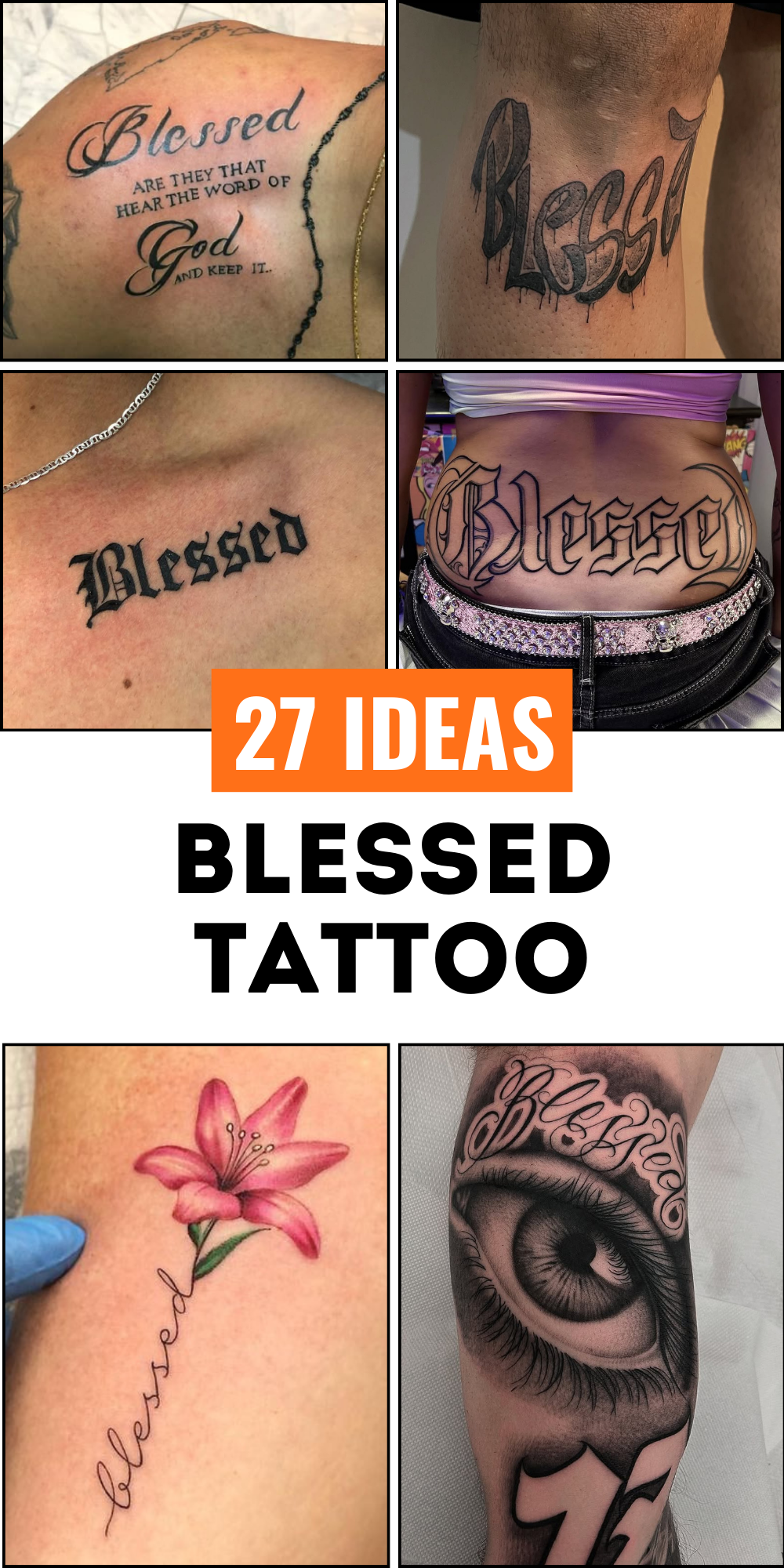 27 Blessed Tattoo: Powerful Designs That Speak of Faith and Gratitude