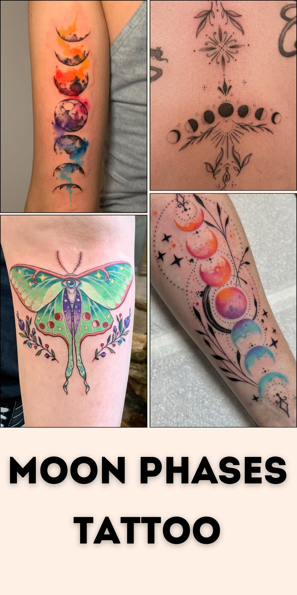 28 Moon Phases Tattoo Ideas Full of Symbolism and Style