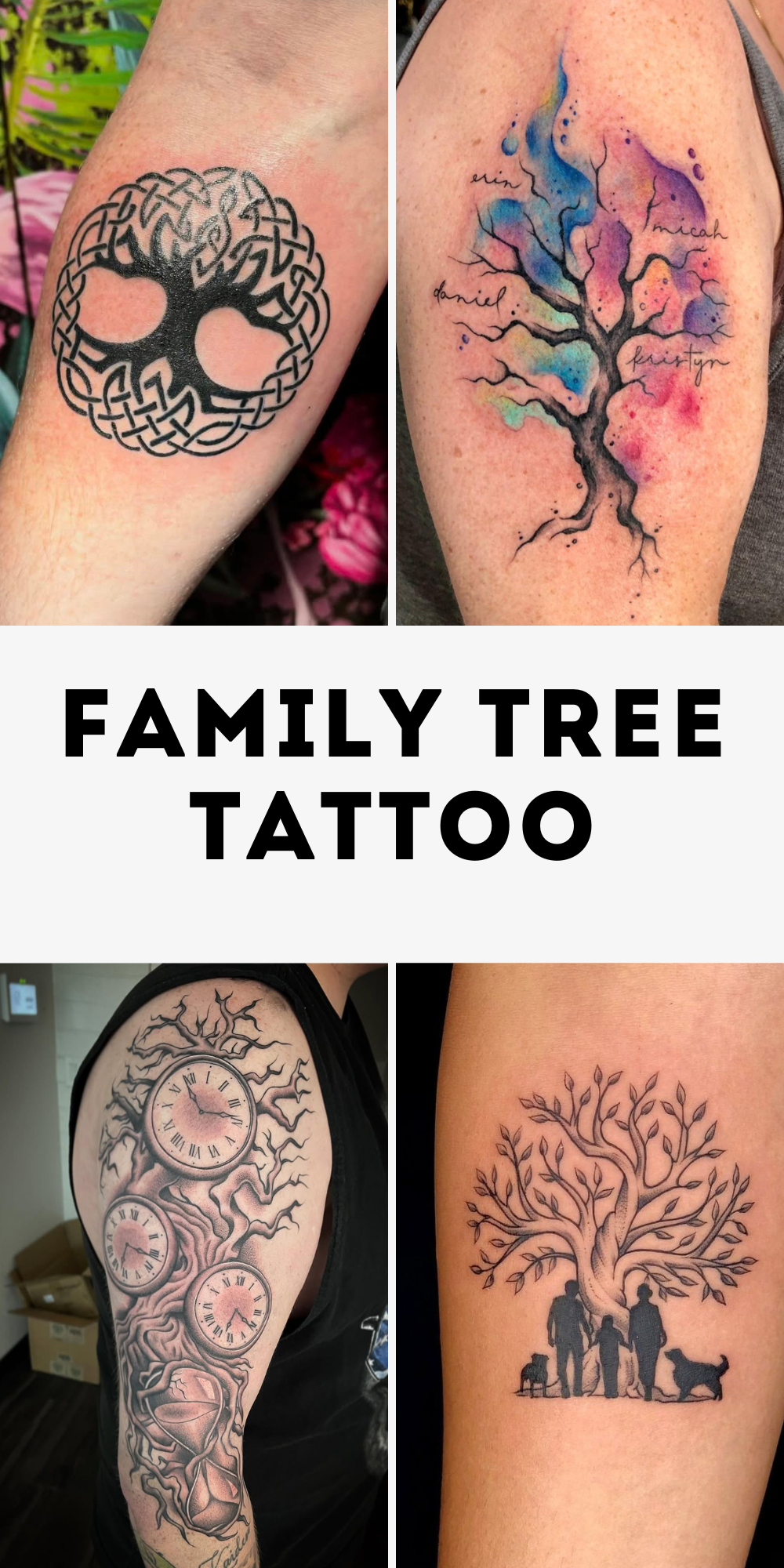 28 Family Tree Tattoo Designs Full of Meaning and Inspiration