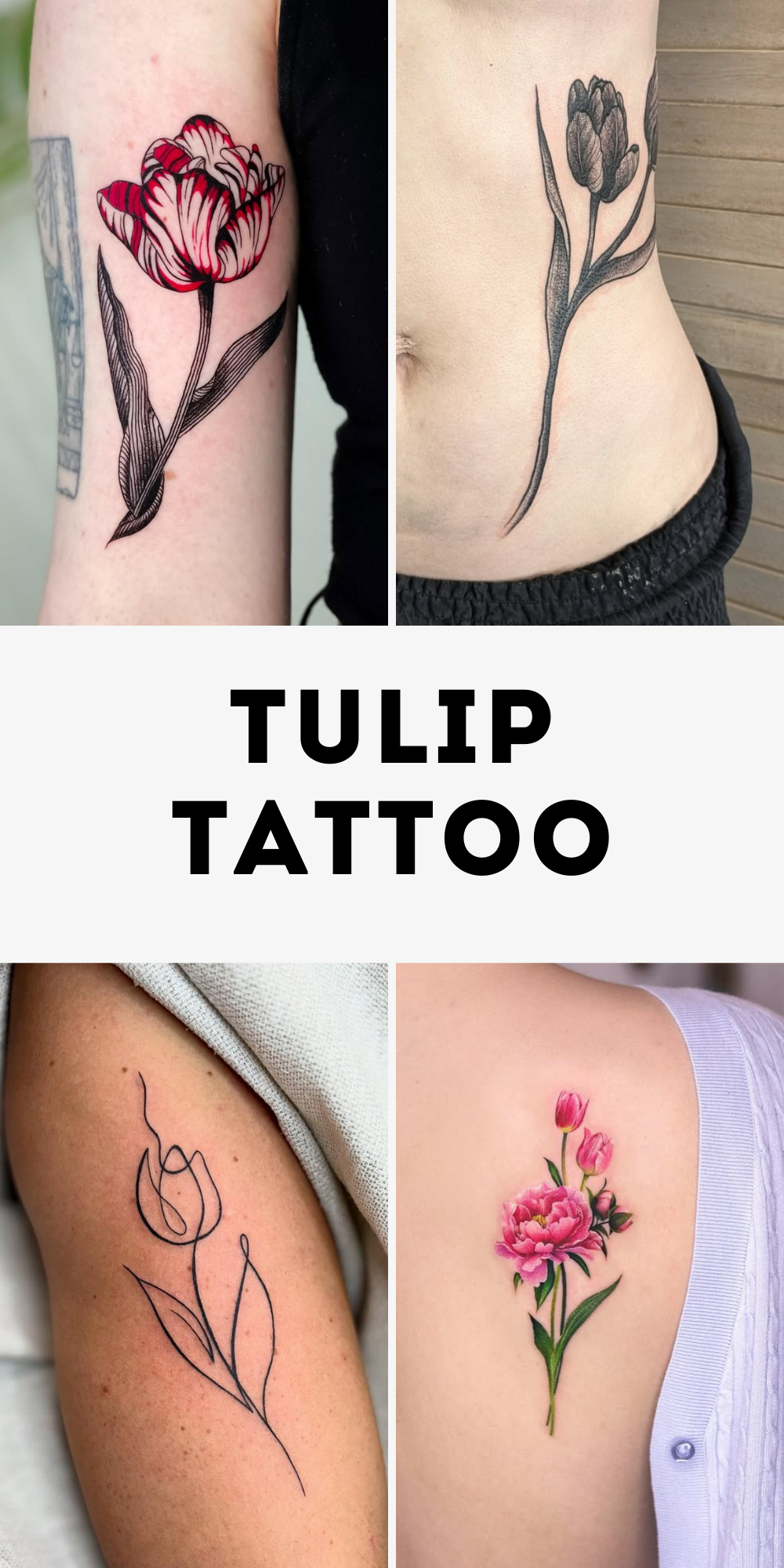 29 Tulip Tattoo Designs Full of Meaning and Style