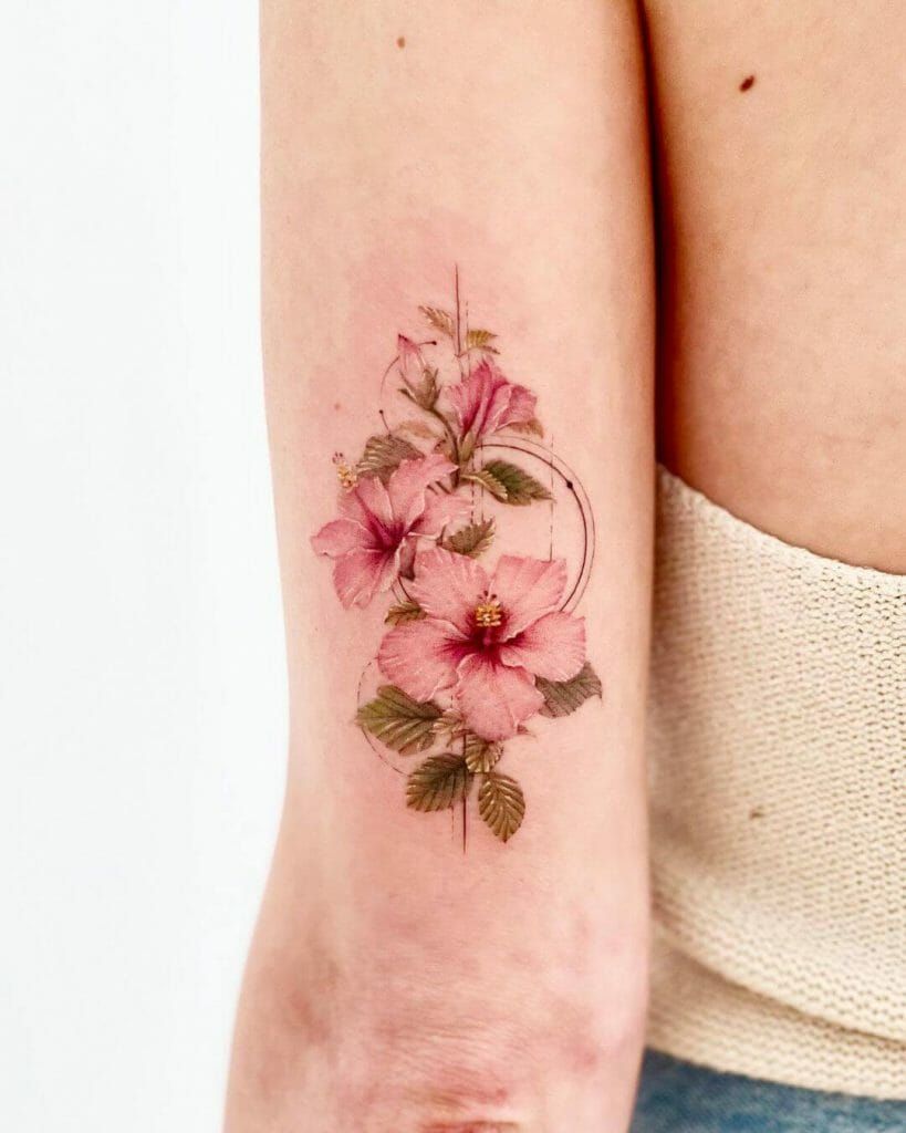 Hibiscus 27 Tattoo Ideas with Sleeve, Shoulder, Arm, Thigh &#038; Back Designs