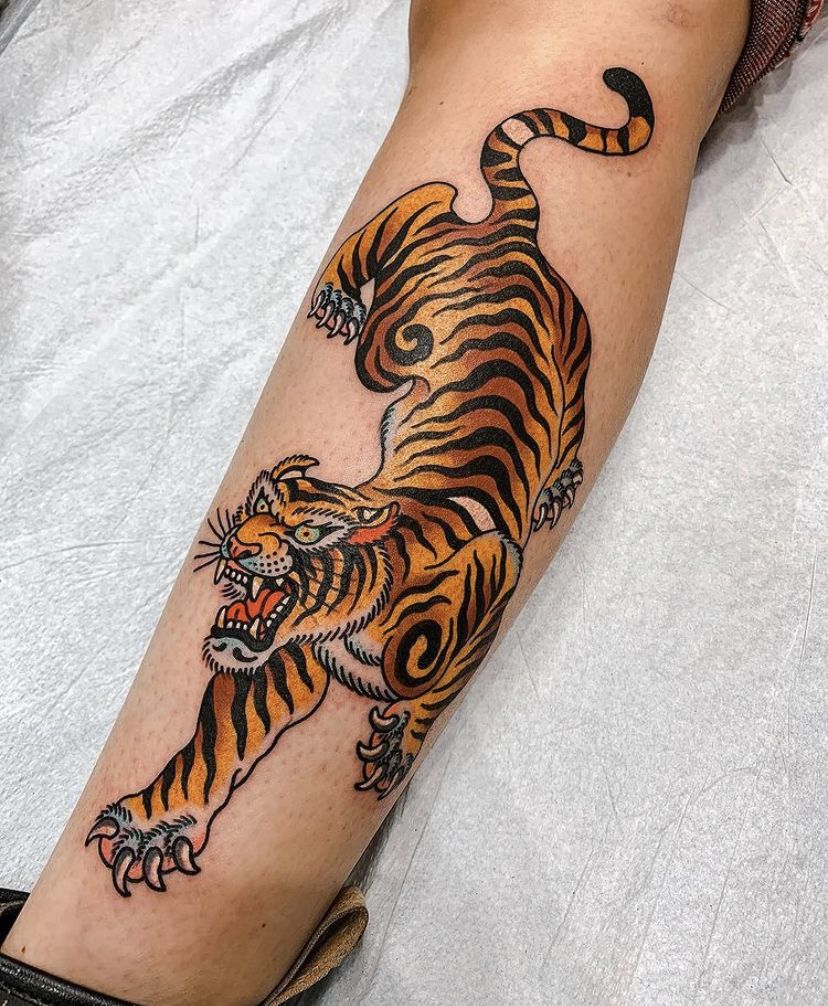 Japanese Tiger Tattoos – Traditional Designs, Sleeves, Chest &#038; Arm Ideas