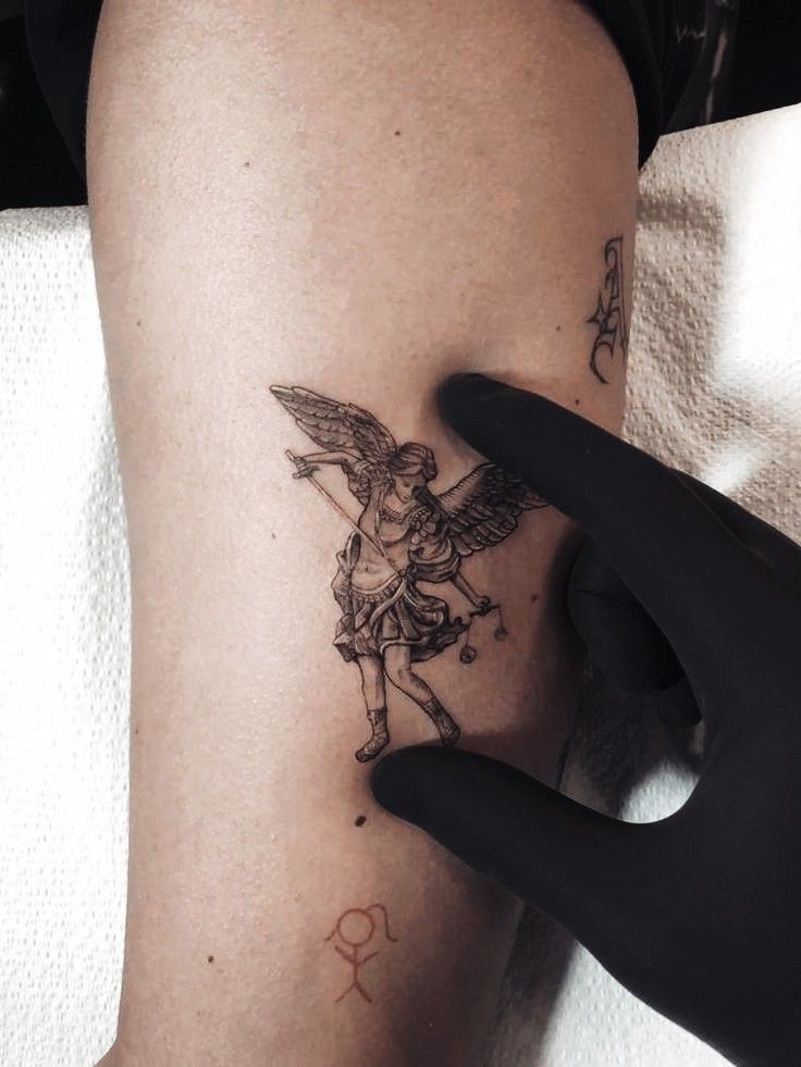 29 Powerful St Michael Tattoo Designs for Men and Women – Forearm, Sleeve, Geometric, Traditional