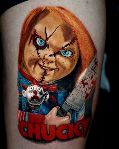 25 Chucky Tattoo Designs That Bring Horror Icons to Life