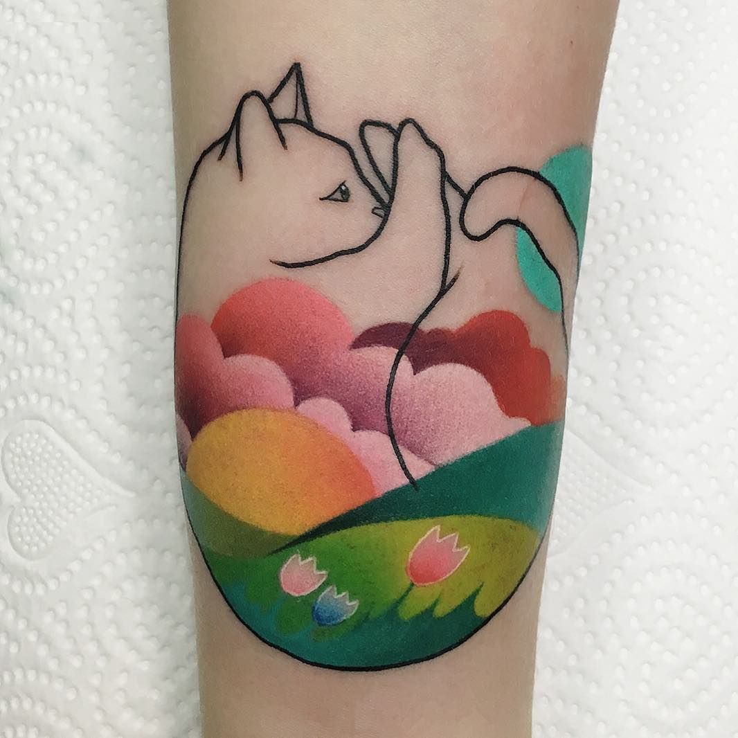 26 Cloud Tattoo Ideas with Sleeve Backgrounds, Stencil Designs, Realistic Heavens, Anime Inspiration