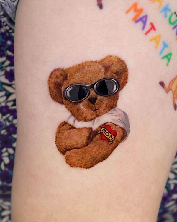 30 Teddy Bear Tattoo Designs 2025 – Cute, Realistic, Fine Line, Matching, Feminine &#038; Dark Tattoo Ideas
