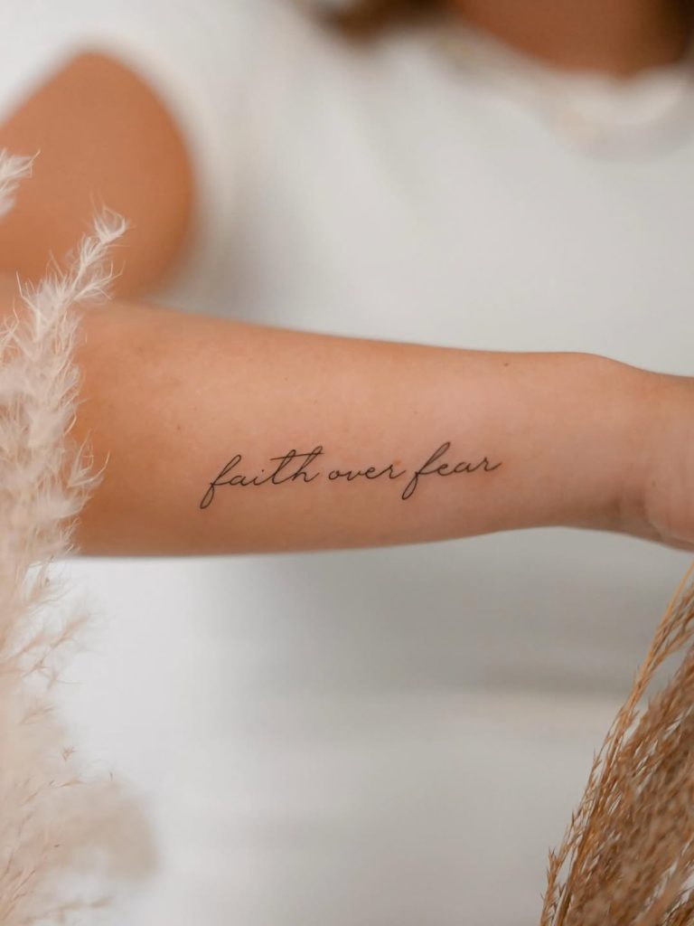 25 Faith Over Fear Tattoo Designs That Inspire Strength and Courage