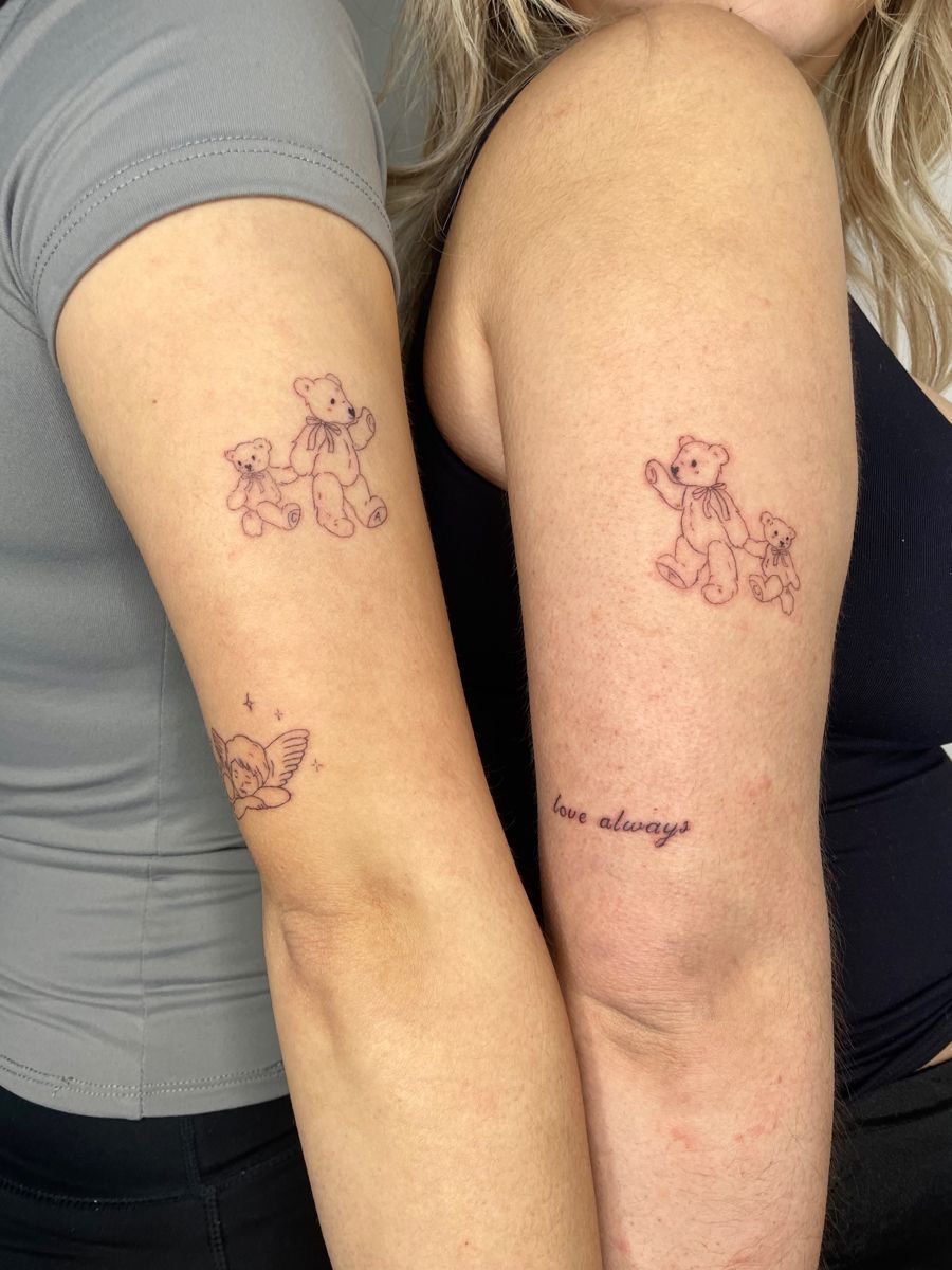 30 Teddy Bear Tattoo Designs 2025 – Cute, Realistic, Fine Line, Matching, Feminine &#038; Dark Tattoo Ideas