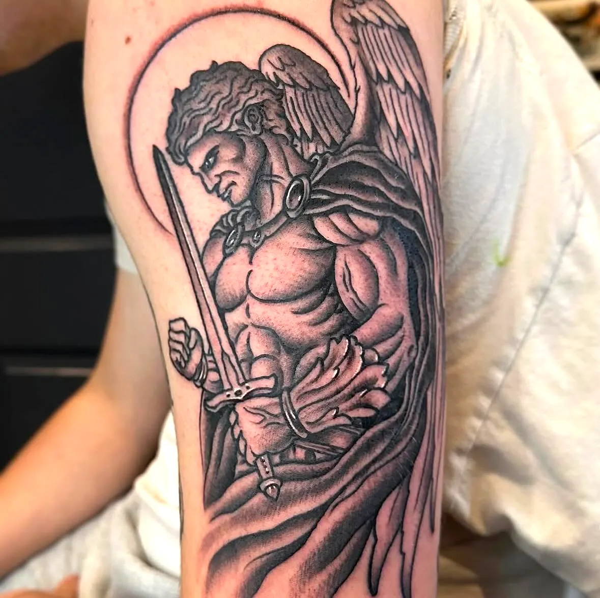 29 Powerful St Michael Tattoo Designs for Men and Women – Forearm, Sleeve, Geometric, Traditional