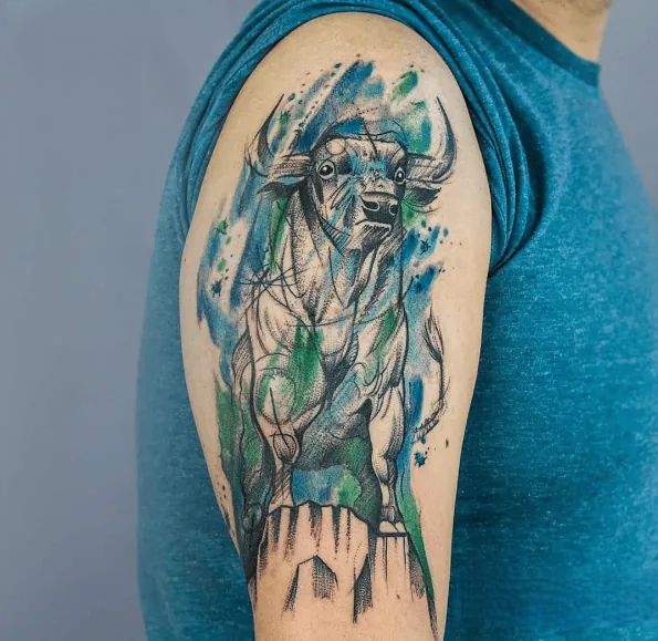 26 Bull Tattoo Ideas – Powerful Designs for Men and Feminine Taurus Zodiac Styles