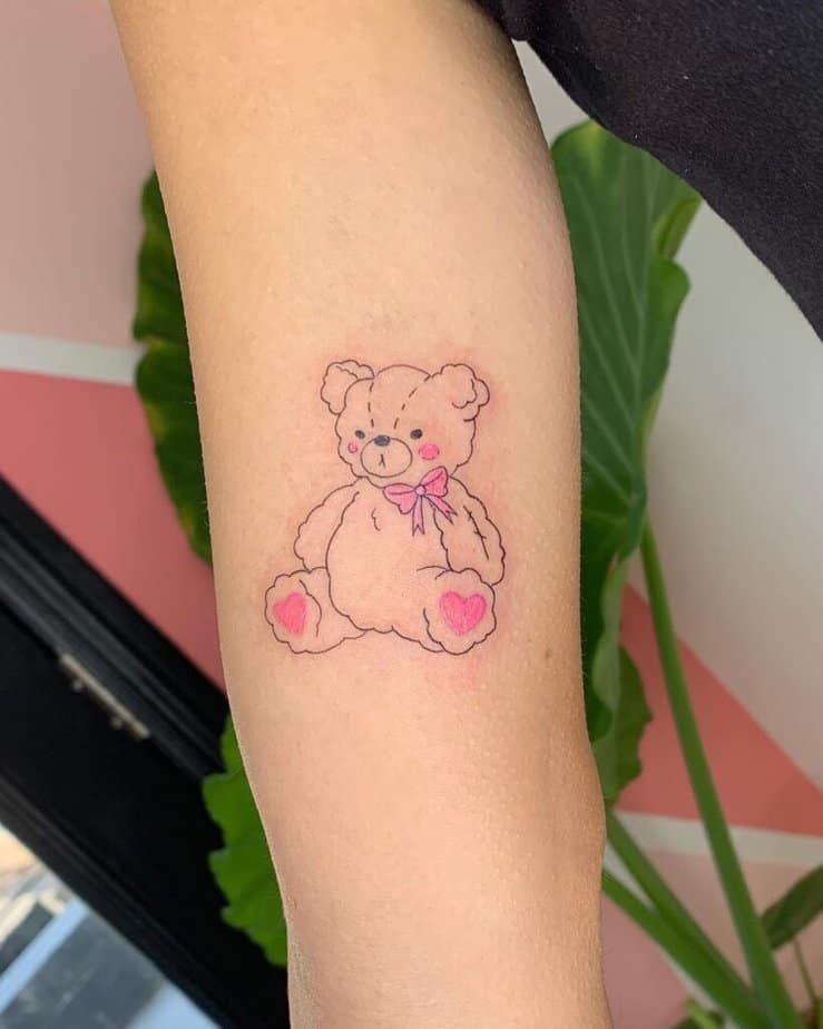 30 Teddy Bear Tattoo Designs 2025 – Cute, Realistic, Fine Line, Matching, Feminine &#038; Dark Tattoo Ideas