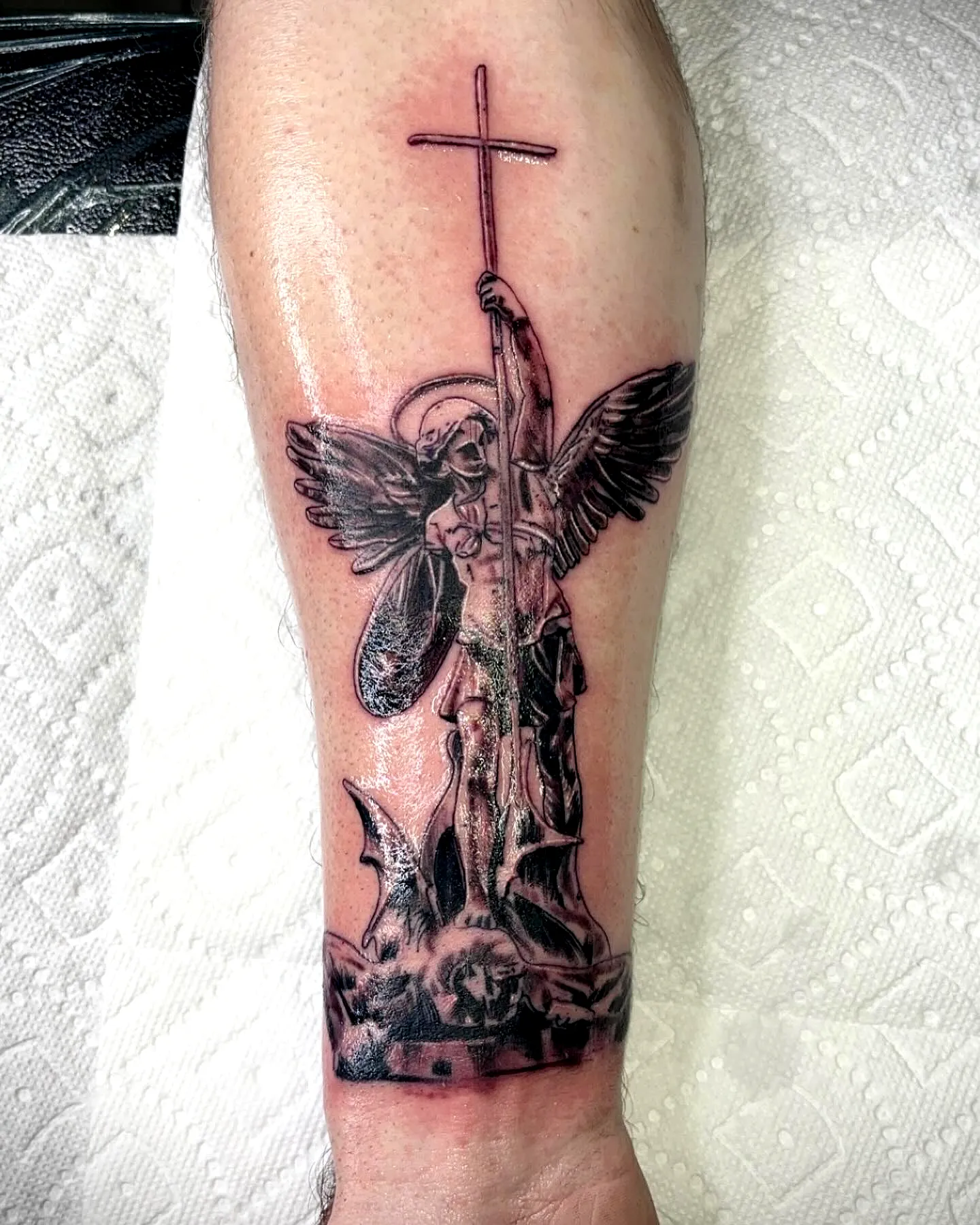 29 Powerful St Michael Tattoo Designs for Men and Women – Forearm, Sleeve, Geometric, Traditional