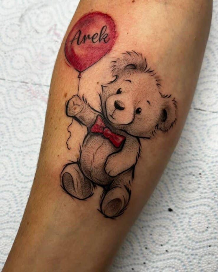 30 Teddy Bear Tattoo Designs 2025 – Cute, Realistic, Fine Line, Matching, Feminine &#038; Dark Tattoo Ideas