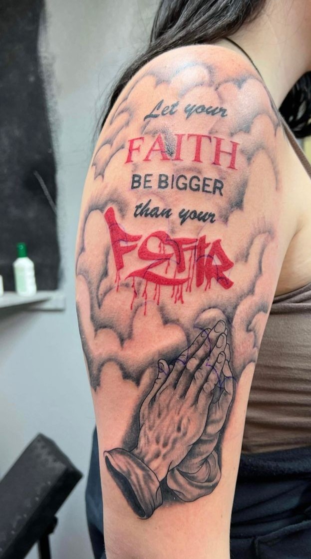 Faith Over Fear Tattoo 25  Designs That Inspire Strength and Courage