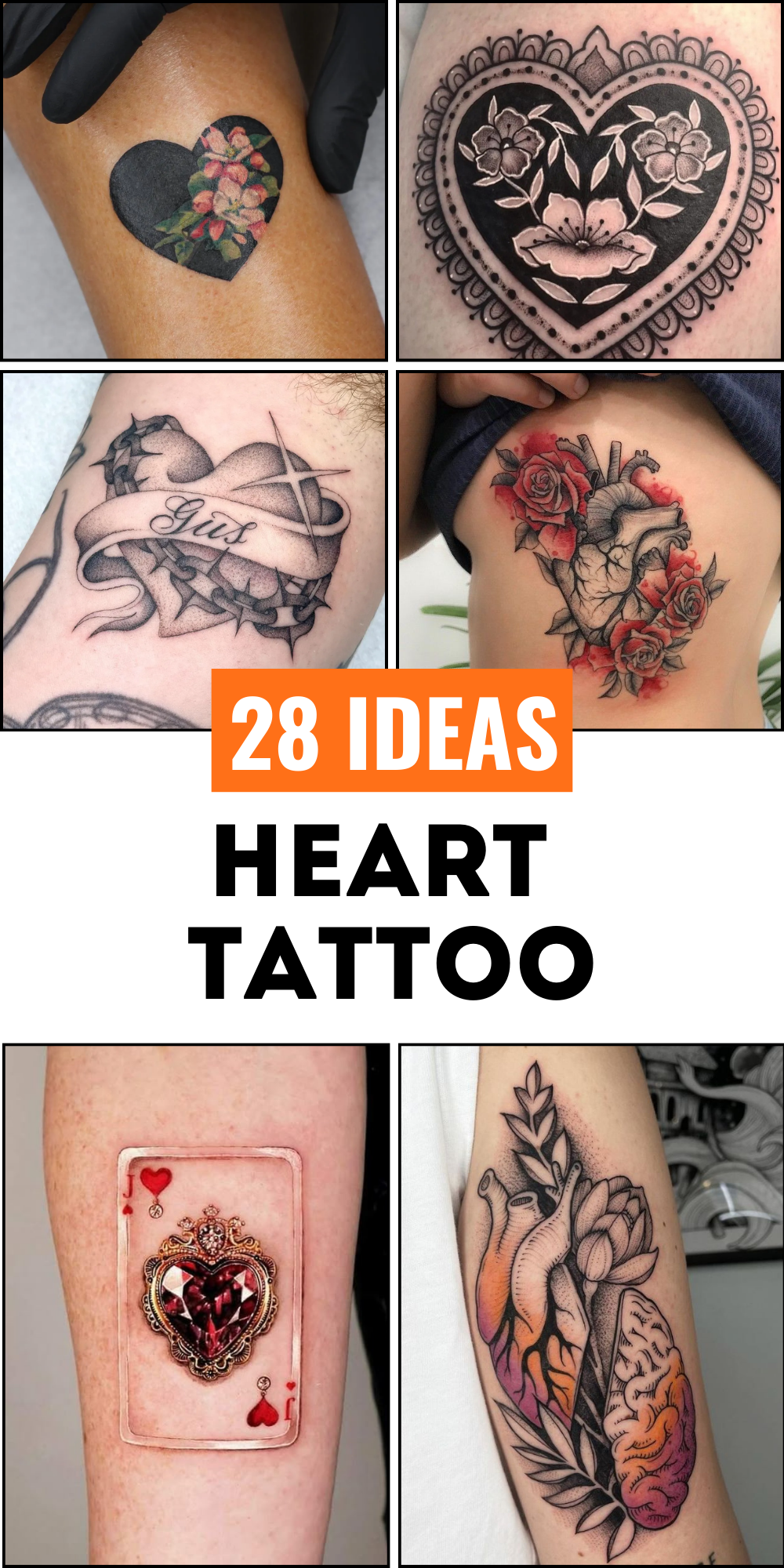 28 Heart Tattoo Designs Full of Meaning and Style