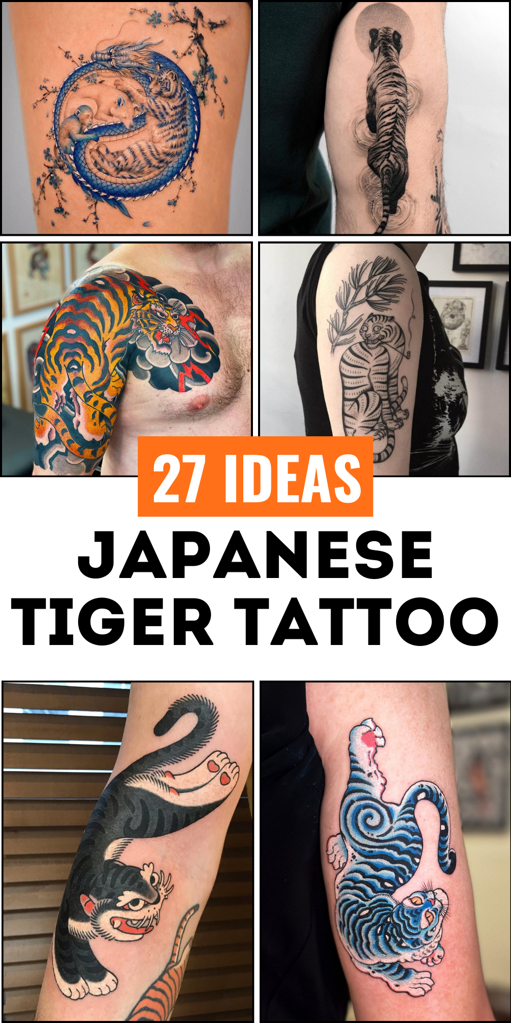 Japanese Tiger Tattoos – Traditional Designs, Sleeves, Chest &#038; Arm Ideas