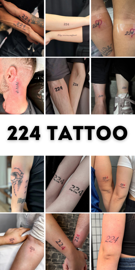 25 Unique 224 Tattoo Ideas: Designs, Fonts, Meanings & Placement for ...