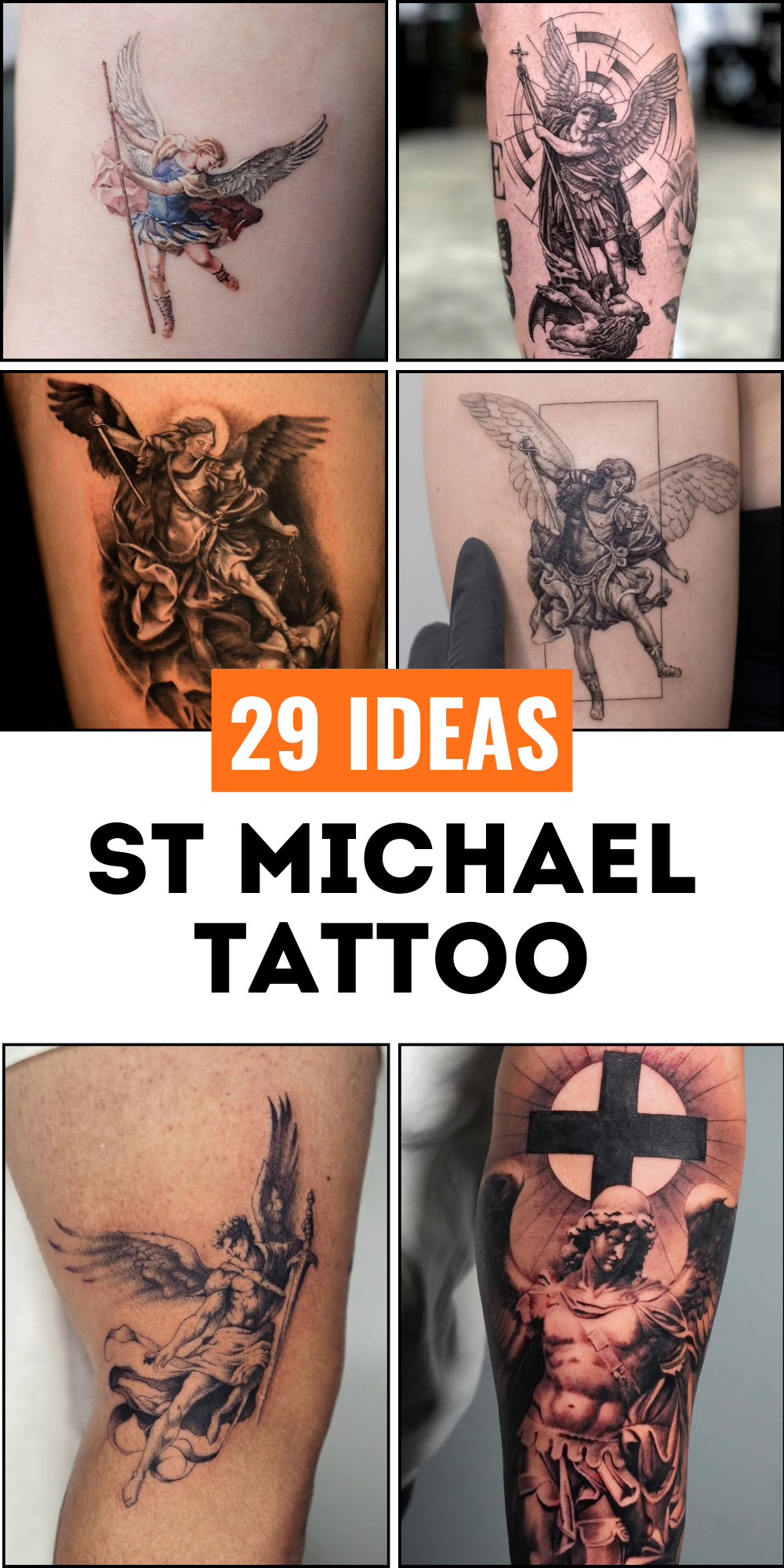 29 Powerful St Michael Tattoo Designs for Men and Women – Forearm, Sleeve, Geometric, Traditional