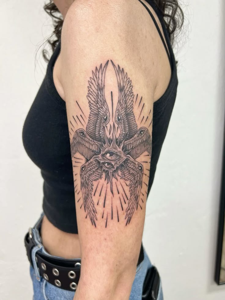28 Seraphim Tattoo Ideas: Sacred Wings, Watchful Eyes, and Sharp Lines