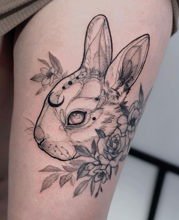 32 Rabbit Tattoo Ideas: from whisper-fine bunnies to mythic hares
