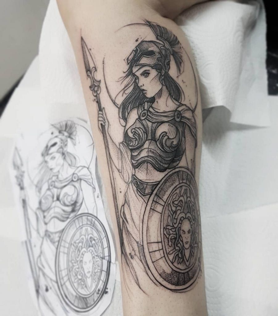 29 Athena Tattoo Ideas: Modern Ways to Wear an Ancient Goddess