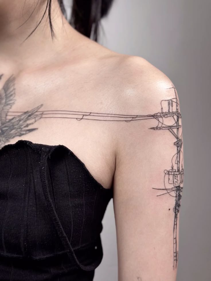 30 Line Tattoo Ideas: Clean, Clever Ways To Draw With Skin