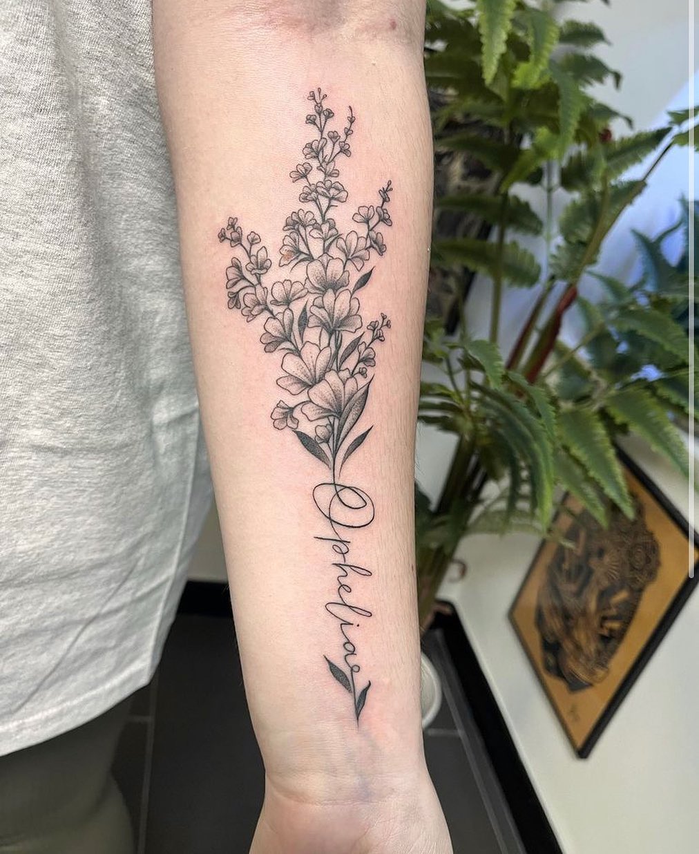 28 Larkspur Tattoo Ideas: Delicate July Blooms with Big Meaning