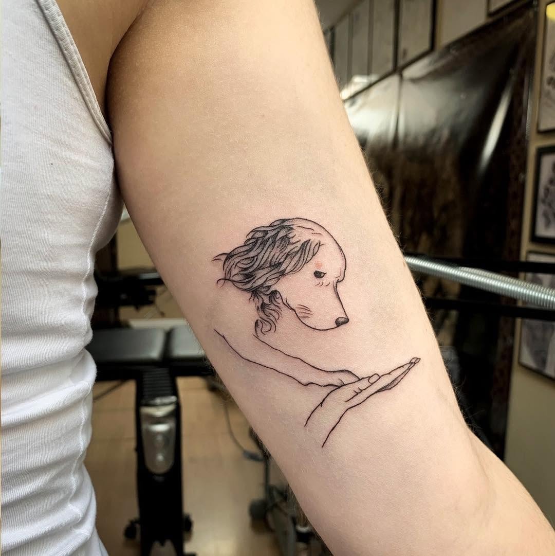 30 Heartfelt Dog Memorial Tattoo Ideas: Unique Paw Prints, Fine Line Portraits &#038; Tiny Tributes