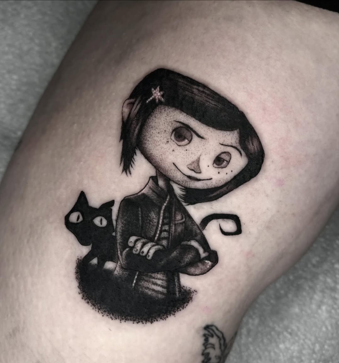 30 Coraline Tattoo Ideas: From Button-Eyed Whimsy to Dark Fairytale Ink