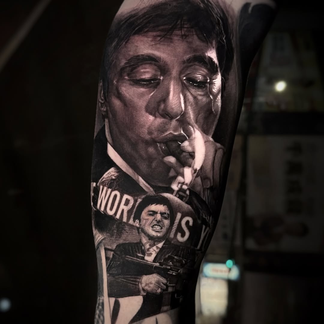 28 Scarface Tattoo Ideas: Turning Tony Montana Into Wearable Cinema