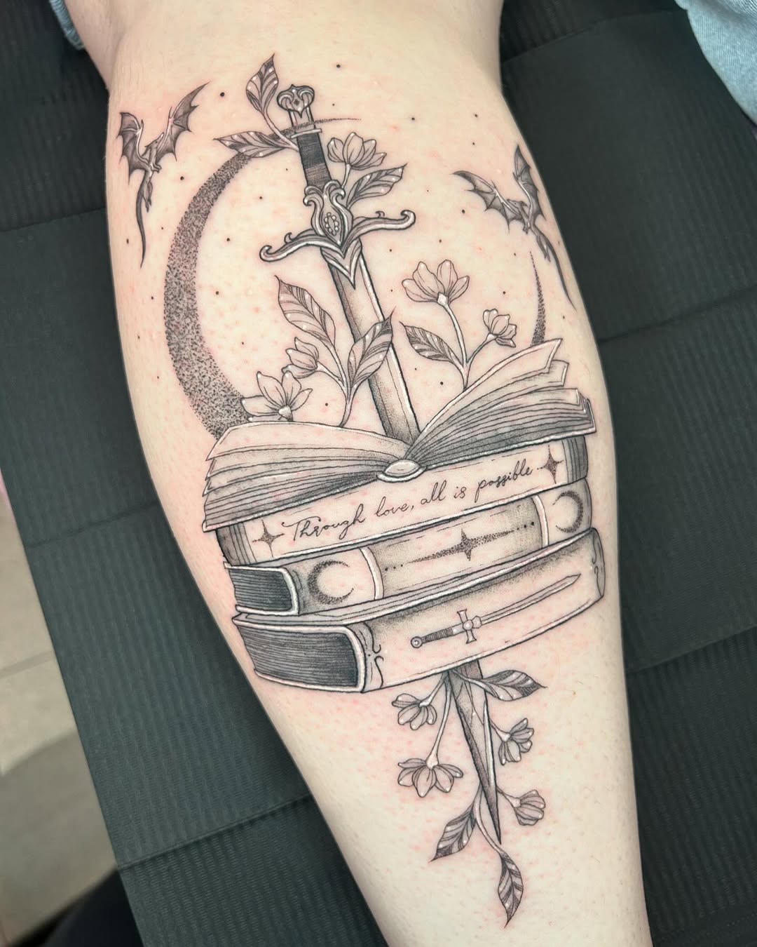 30 Book Tattoo Ideas: From Tiny Linework to Fantasy-Fueled Sleeves