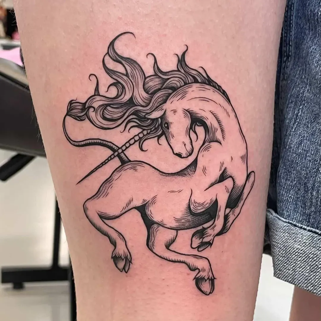 28 Unicorn Tattoo Ideas: From Fine Line Magic to Rainbow Dreams
