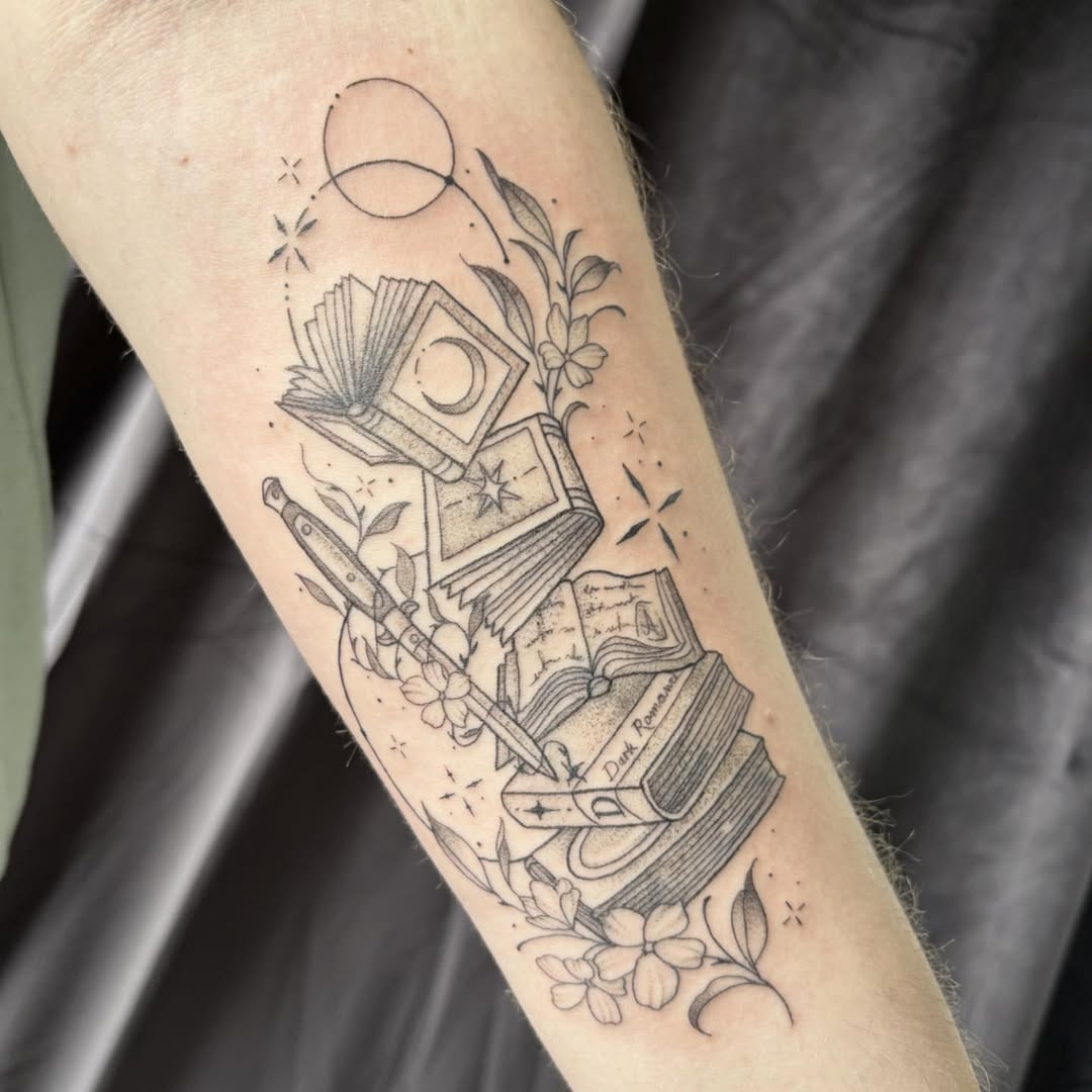 30 Book Tattoo Ideas: From Tiny Linework to Fantasy-Fueled Sleeves