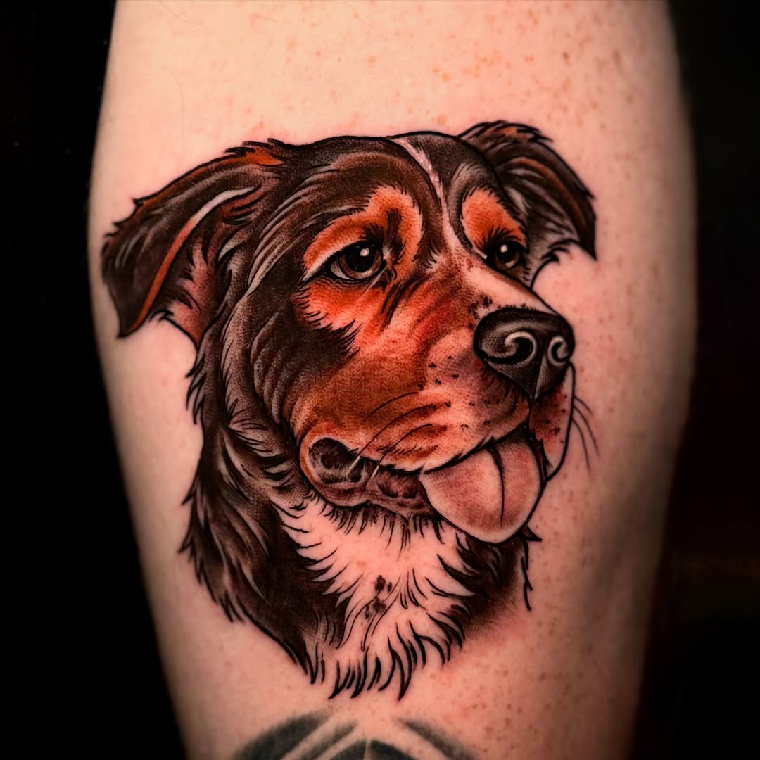 30 Heartfelt Dog Memorial Tattoo Ideas: Unique Paw Prints, Fine Line Portraits &#038; Tiny Tributes