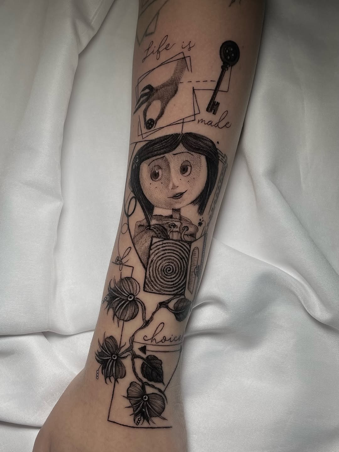 30 Coraline Tattoo Ideas: From Button-Eyed Whimsy to Dark Fairytale Ink
