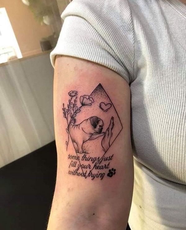 30 Heartfelt Dog Memorial Tattoo Ideas: Unique Paw Prints, Fine Line Portraits &#038; Tiny Tributes