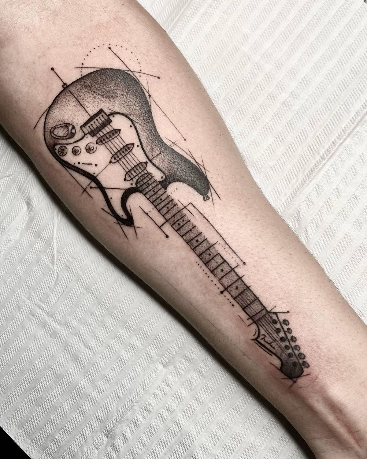 31 Guitar Tattoo Ideas for Music Lovers: From Minimalist Designs to Bold Sleeve Art