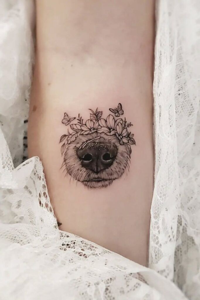 30 Heartfelt Dog Memorial Tattoo Ideas: Unique Paw Prints, Fine Line Portraits &#038; Tiny Tributes