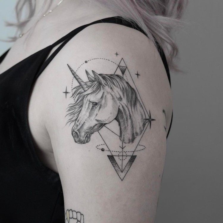 28 Unicorn Tattoo Ideas: From Fine Line Magic to Rainbow Dreams